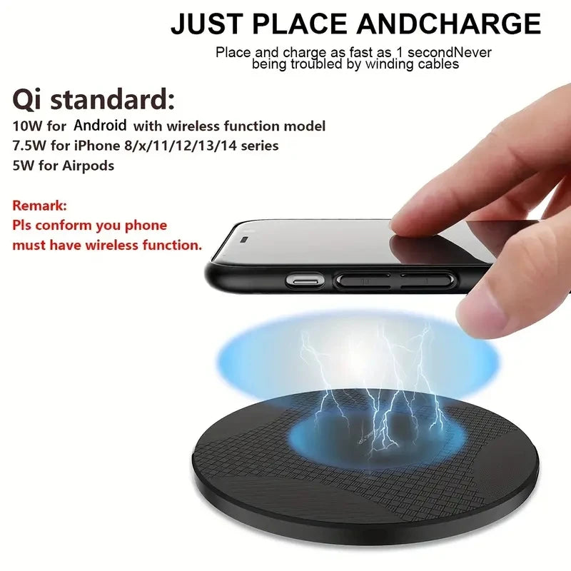 2-in-1 Wireless Charging Stand for iPhone and Samsung